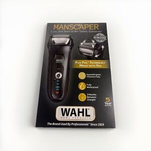 WAHL MANSCAPER WATERPROOF RECHARGEABLE PUBIC HAIR TRIMMER (5618-100) -NEW-